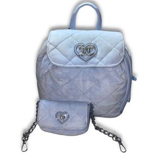💙 Juicy Couture Mini Backpack + Matching Card Carrier 💙
✨ Brand New With Tags ✨
